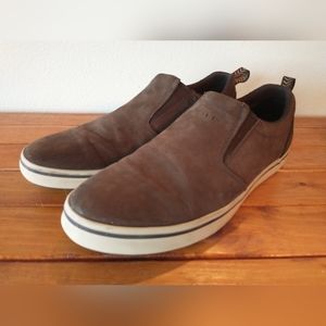 Xtratuf Men's Sharkbyte Leather Slip-On - Chocolate Mens Size 9 Deck Shoes